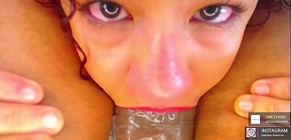 Latina teen sloppy deepthroat